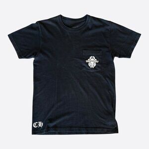 Chrome Hearts Black & White Dagger Logo T-Shirt